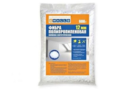 Фибра полипропилен. 12мм 600гр. FBV002V Dekart