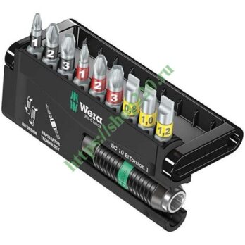 Набор бит 10 предметов: Ph1,2,3, Pz1,2,3, шестигран. 4мм, Torx 30, шлиц 5х25мм 490010