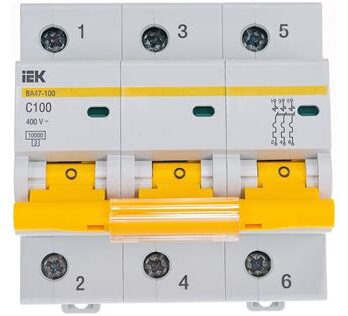 Выкл. авт. ИЭК 47-100 3п/100А   47861