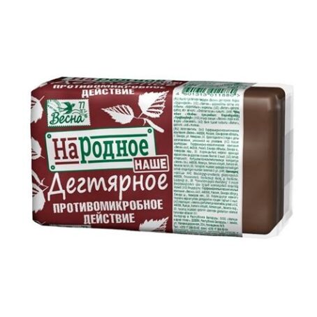 Мыло Весна, Народное, 140г дегтярное 423868