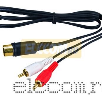 Шнур 2 RCA Plug-2RCA Plug1.5M (GOLD)-металл REXANT