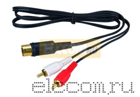 Шнур 2 RCA Plug-2RCA Plug1.5M (GOLD)-металл REXANT
