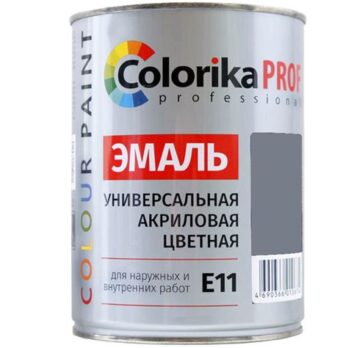 Эмаль "Colorika Prof"акриловая универсальная серая 0,9л Е-11 10491