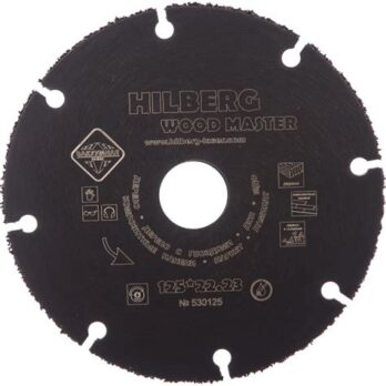 Диск карбит вольфрамовый отрезной 125мм,HILBERG Super WOOD 530125