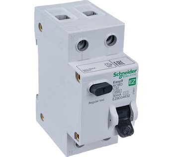 Выкл.авт.диф. тока 1п+N С 32А  30mA электрон. тип AC 4.5кА CHINT 105545