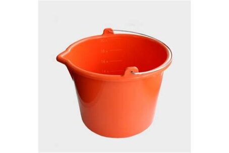 Ведро ударопрочное для смесей 20л (оранж) PROFI 533-020