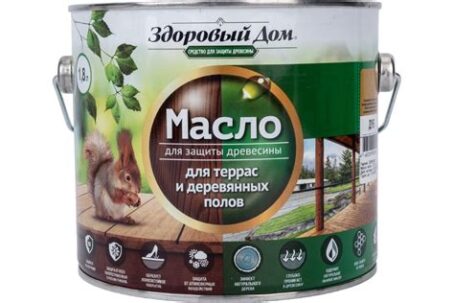 Масло для террас ЛАКРА ДУБ 1,8л "Здоровый дом" 816 7075