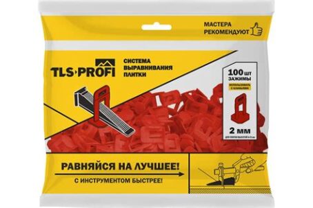 Система выравнивания плитки (зажим 2,0мм  100ш) 7613