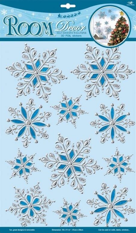 Стикер RoomDecor WDX 8501B (пихтовая веточка со свечами)