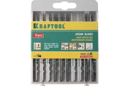 Набор полотен по дереву и металлу 10шт. EU-хвост KRAFTOOL 159590-10