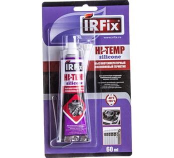 Герметик IRFix HI-ТЕМП силикон.термостойкий красный 60мл 20069