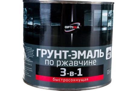 Грунт-эмаль быстросохн. "Optima" 3 в 1белая 1,7кг