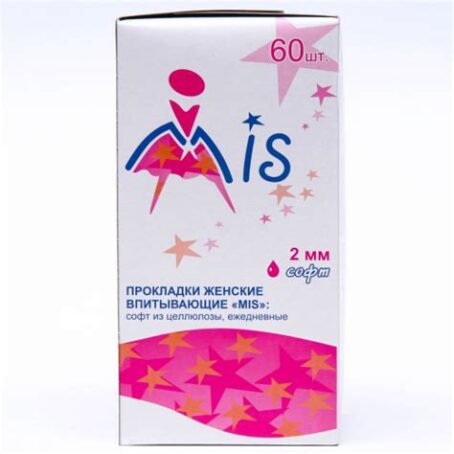 Г/п Прокладки ежедневные Mis из целлюлозы софт, 40шт/60шт 939-022