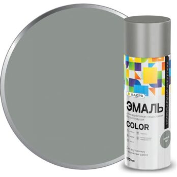 Эмаль аэрозоль ЛАКРА Color Серый 301, 11876 8300173