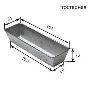 Форма хлебная 25*10,5*3см батонница 5697802