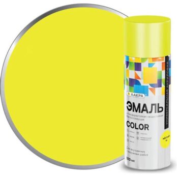 Эмаль аэрозоль ЛАКРА Color Жёлтый 41, 11873 8300170