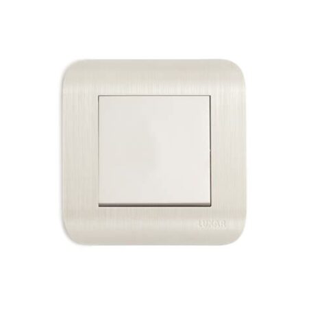 Переключатель LUXAR Deco c/e 1-кл.на 2 направл.с рифленой рамкой, 250В 10А 10.003.02