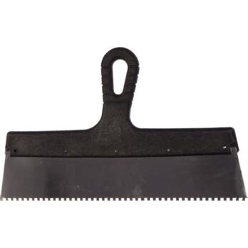 Шпатель нерж зубч с пласт. руч 350 мм 4х4 мм 302355