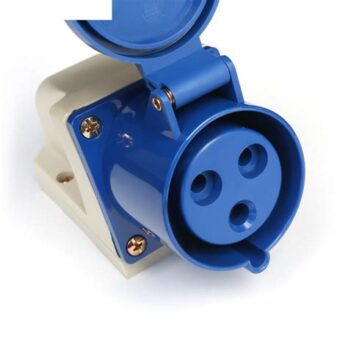 Розетка 123 стационарная 2Р+РЕ 32А 220В IP44 TDM