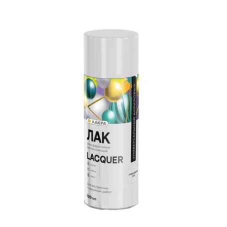 Лак аэрозоль ЛАКРА Lacquer Глянцевый 190, 11907 8300204