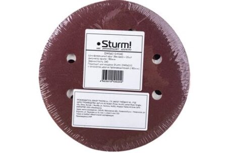 Шлифбумага круг. 180мм зерно 240, 8-отверстий Sturm DWS6010-9240