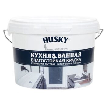 Краска д/кухонь и ванных комнат 2,5л HUSKY 26204 DEKART