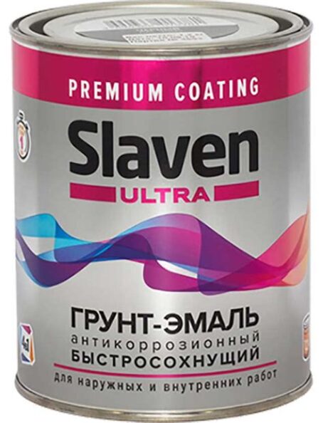 Грунт -эмаль Slaven ULTRA быстро сохн. базальтово-серый 1,2кг RAL7012