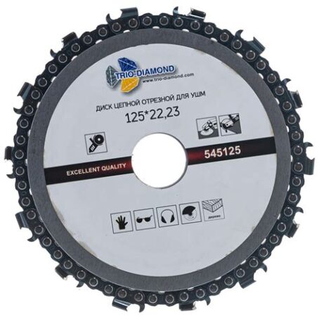 Диск цепной отрезной для УШМ 125х22,23 Trio-Diamond 545125