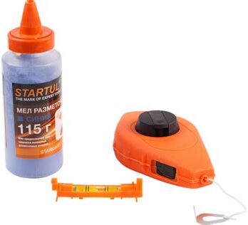 Шнур разметочный 30м с мелом и уровнем STARTUL STANDART (ST1210)