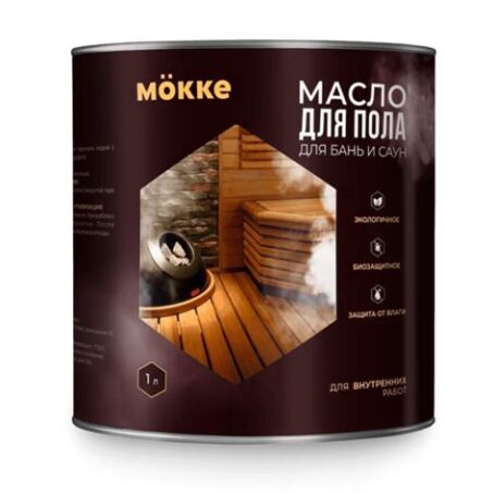 Масло для бань и саун для пола 1л МОККЕ 7464