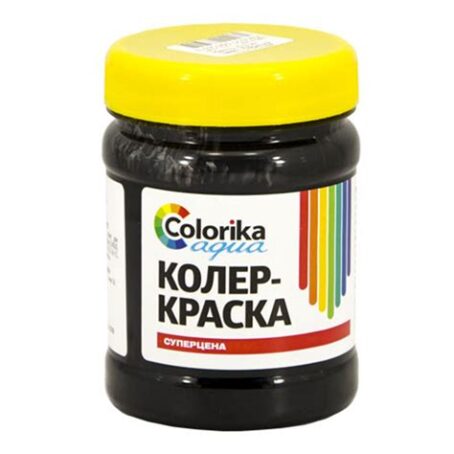 Колер-краска "Colorika Aqua"черная 0,3кг 10510