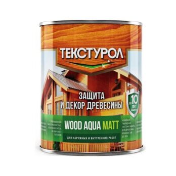 Текстурол WOOD AQUA MATT ТИК 0,8л  (водная осн) ЛАКРА