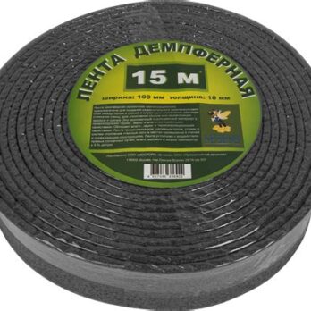 Лента демпферная 10мм*100мм*15м (пенополиэтилен)
