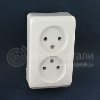 Розетка 2-м ОП Этюд 16А б/з бел. SchE РА16-005b