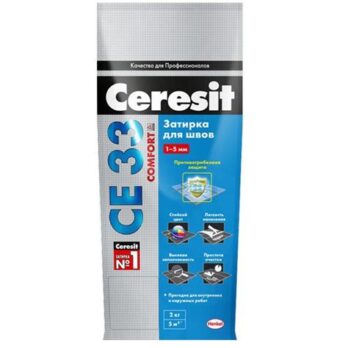 Затирка супер серая 2 кг. №07 "CERESIT" 48587