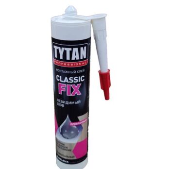 Клей TITAN проф. монтаж. Classic Fix каучуков.прозрач. 310мл 7841 114 2773 43340 13016