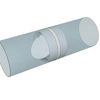 Соединитель круглых каналов с обр клапаном 10СКПО 2768