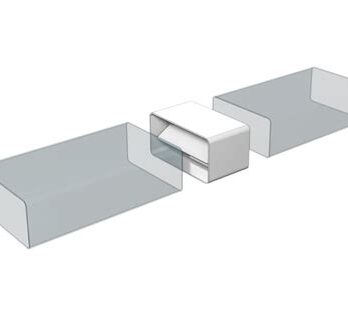 Соединитель плоских каналов с обр клапаном 620СКПО  3656