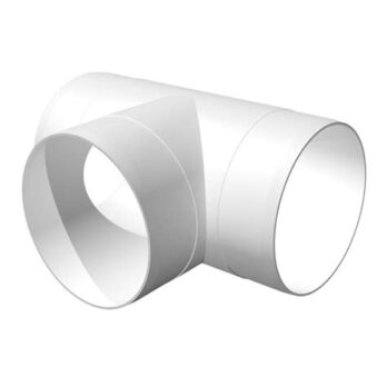 Тройник круглый пластмассовый 12