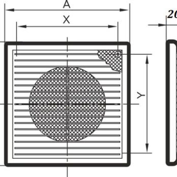 Решетка разъем.с москитной сеткой 1515П 1350