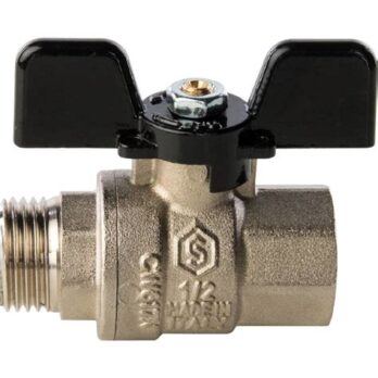 Кран ВР-НР 1/2" бабочка STS (130) G22504  58679 VR206-01 ATM 20301