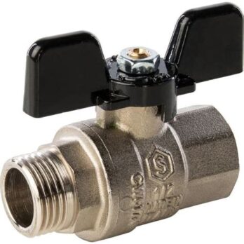 Кран НР 1/2" бабочка STS DE1217X  58681