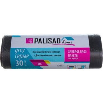 Пакеты для мусора 30 л 30 шт. (серые)  927035