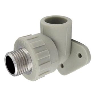 Колено настен. с наруж. резьбой 20х1/2"белое  547140