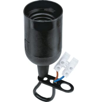 Патрон Е27 пласт. черн. с КЗВ Navigator 71288