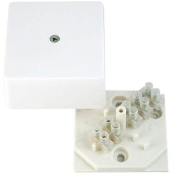 Коробка распр.ОП 60х60х30 с клемн. белый 160844