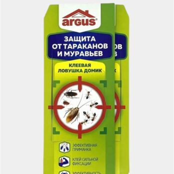 Инсектицид клеевая ловушка Домик Мини от тараканов и муравьев ARGUS 147425  278440