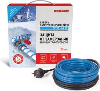 Кабель греющ.саморегулир.на трубу 15MSR-PB 2м 30Вт компл.510616