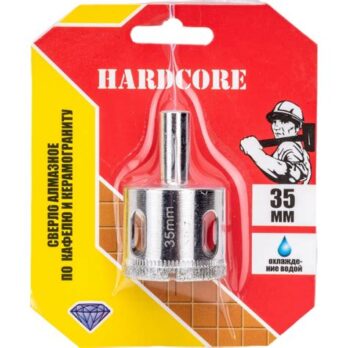 Сверло алмазное по кафелю и керамогр. 35мм Hardcore 152035