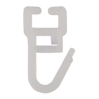 Крючок пласт для метал карниза  прозрачн